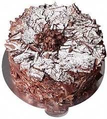4 ile 6 kişilik Isparta Doğum günü pastası Parça Çikolatalı Yaş pasta