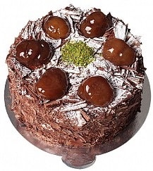6 ile 9 kişilik İsparta pastacı firmamızdan Çikolatalı Kestaneli yaş pasta